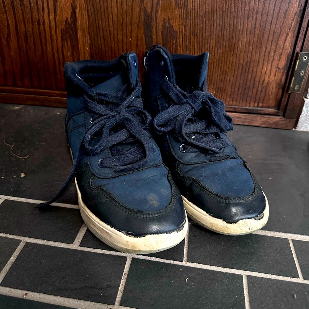Well loved blue sneakers